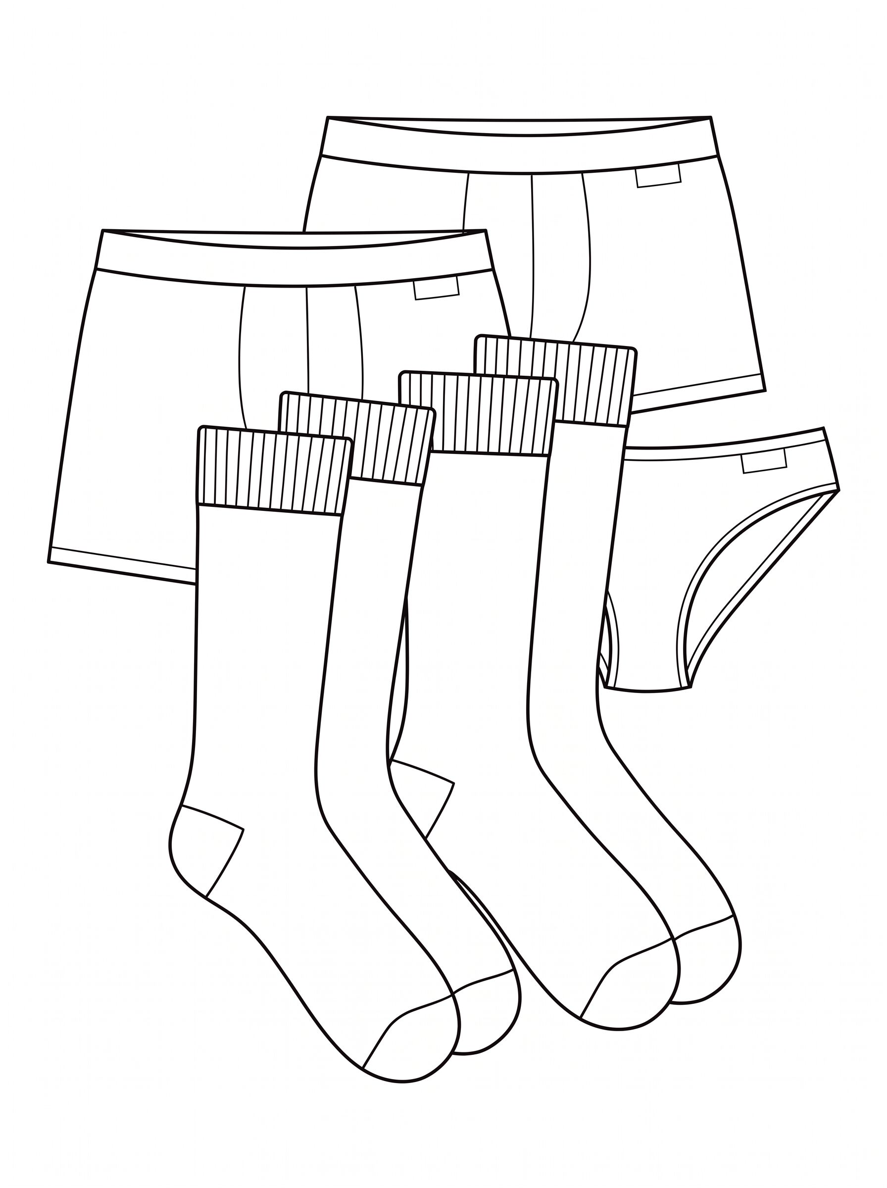 Calcetines y ropa interior, suficientes para cada d&iacute;a del fin de semana m&aacute;s un cambio extra